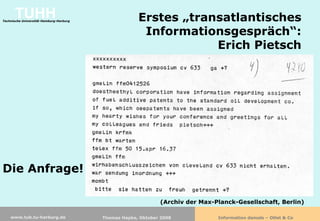 Information damals - Otlet & Co