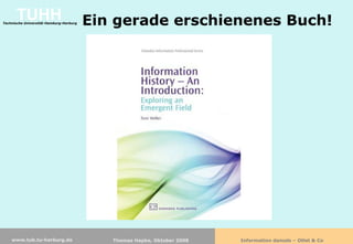 Information damals - Otlet & Co