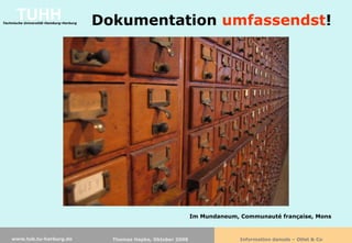 Information damals - Otlet & Co