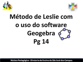 Método de Leslie com 
o uso do software 
Geogebra 
Pg 14 
 