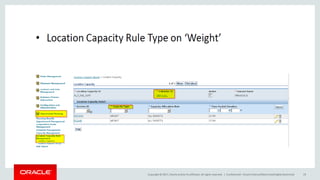 Oracle Transportation Management Capacity Based Planning | PDF