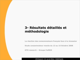 La réaction des consommateurs face à la récession