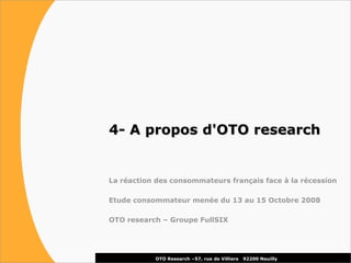 La réaction des consommateurs face à la récession