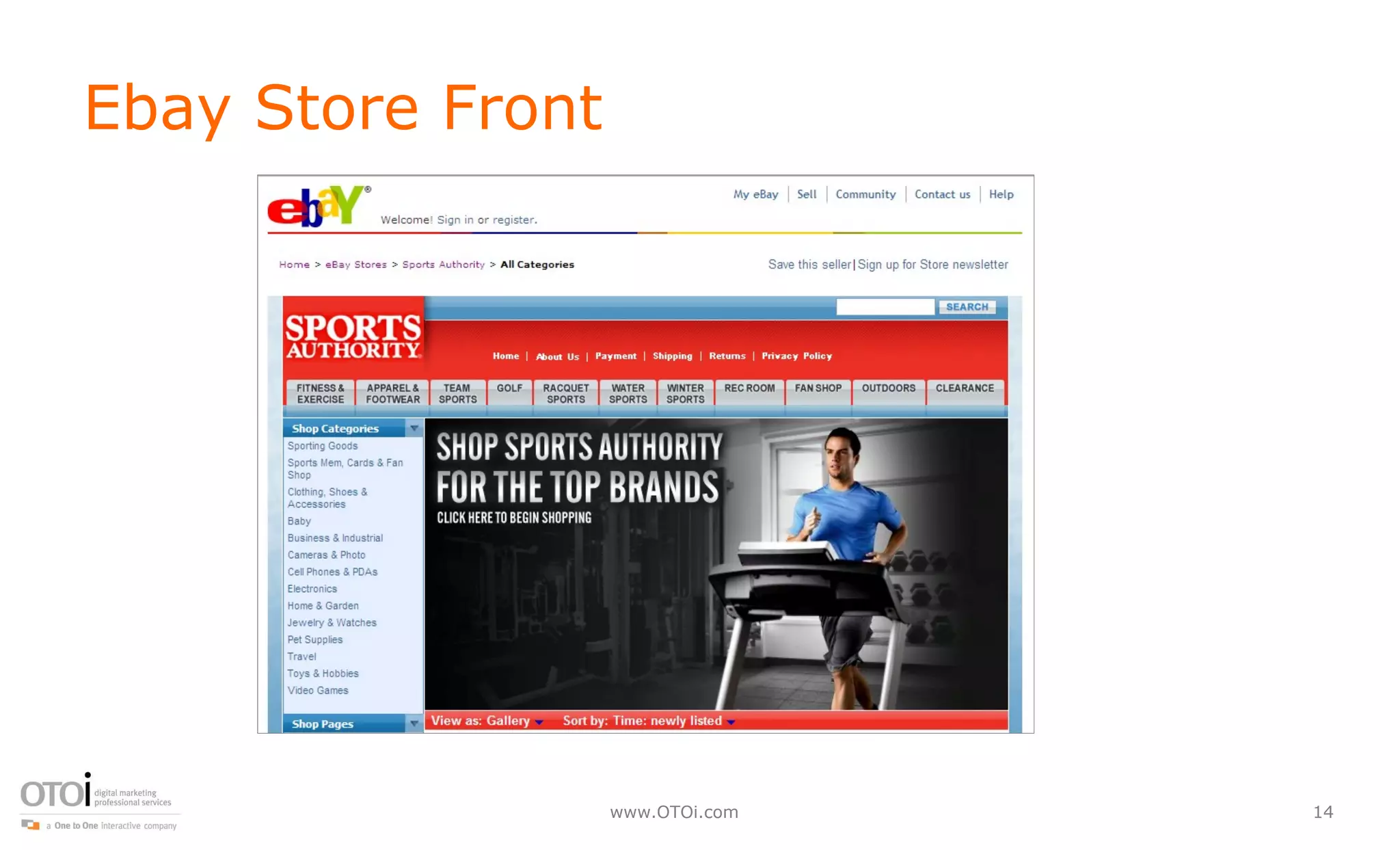 Ebay Store Front 