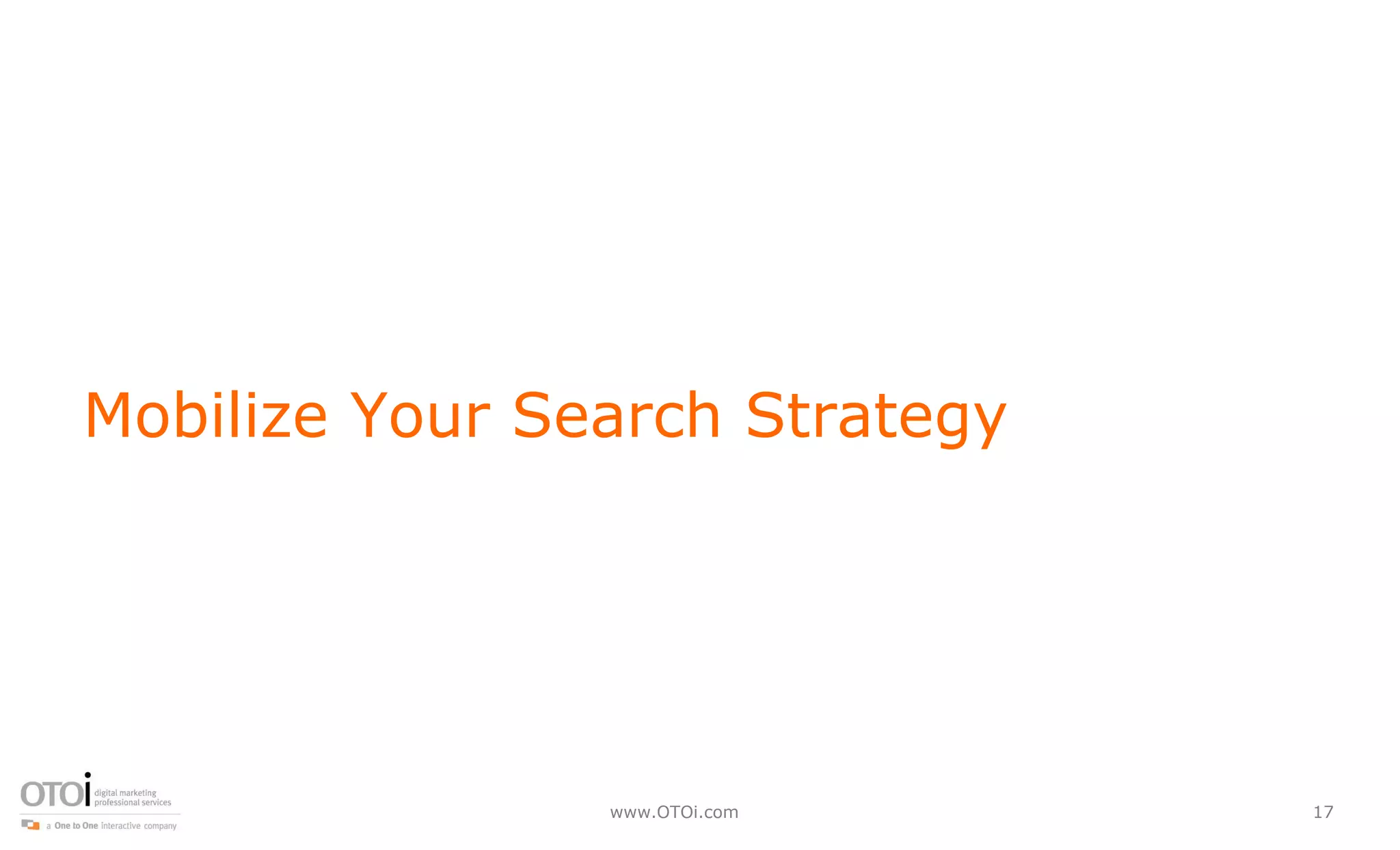 Mobilize Your Search Strategy 