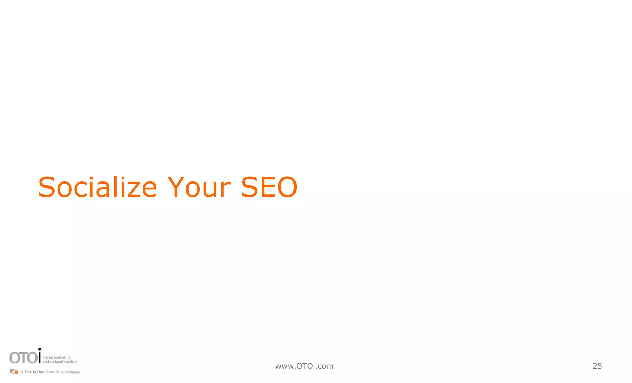 Socialize Your SEO 