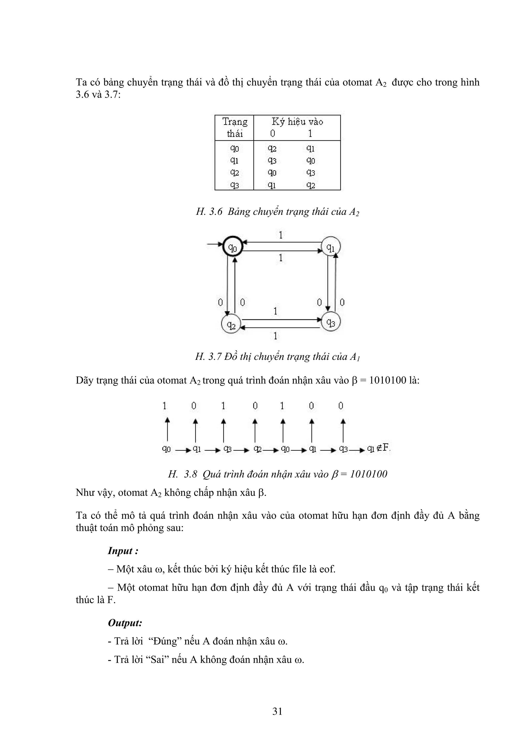 Bài Giảng Môn học: OTOMAT VÀ NGÔN NGỮ HÌNH THỨC | PDF
