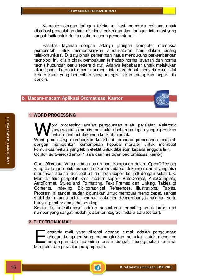 Otomatisasi Perkantoran 1