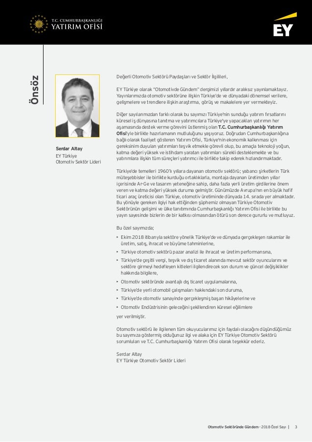 Otomotiv Sektorunde Gundem 2018