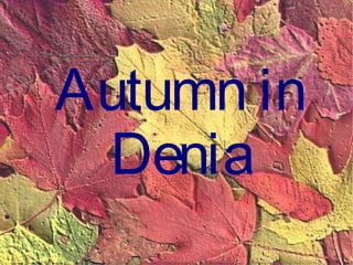 Autumn in
 Denia
 