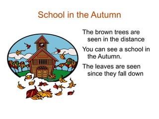 School in the Autumn ,[object Object]