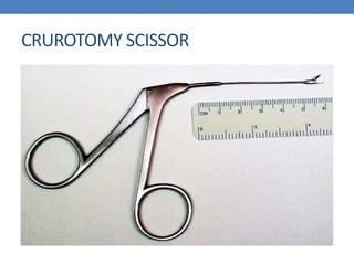 CRUROTOMY SCISSOR
 