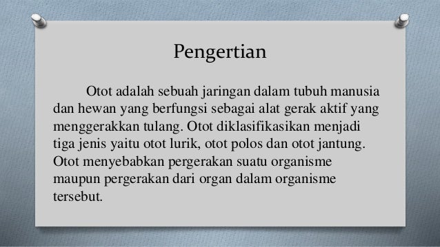 Jaringan Otot Jaringan Otot