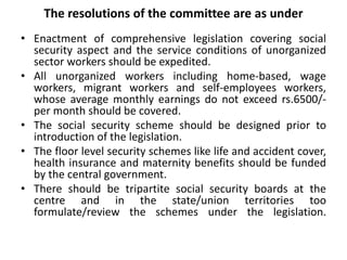 Unorganised workers social_security_act_2008