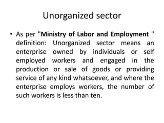Unorganised workers social_security_act_2008