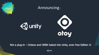 OTOY GTC17 Presentation Slides: "The Future of GPU Rendering"