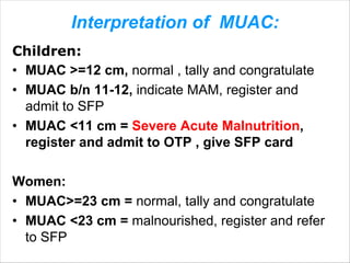 Muac Guidelines Out patient Treatment, ( OTP) MANAGEMENT | PDF