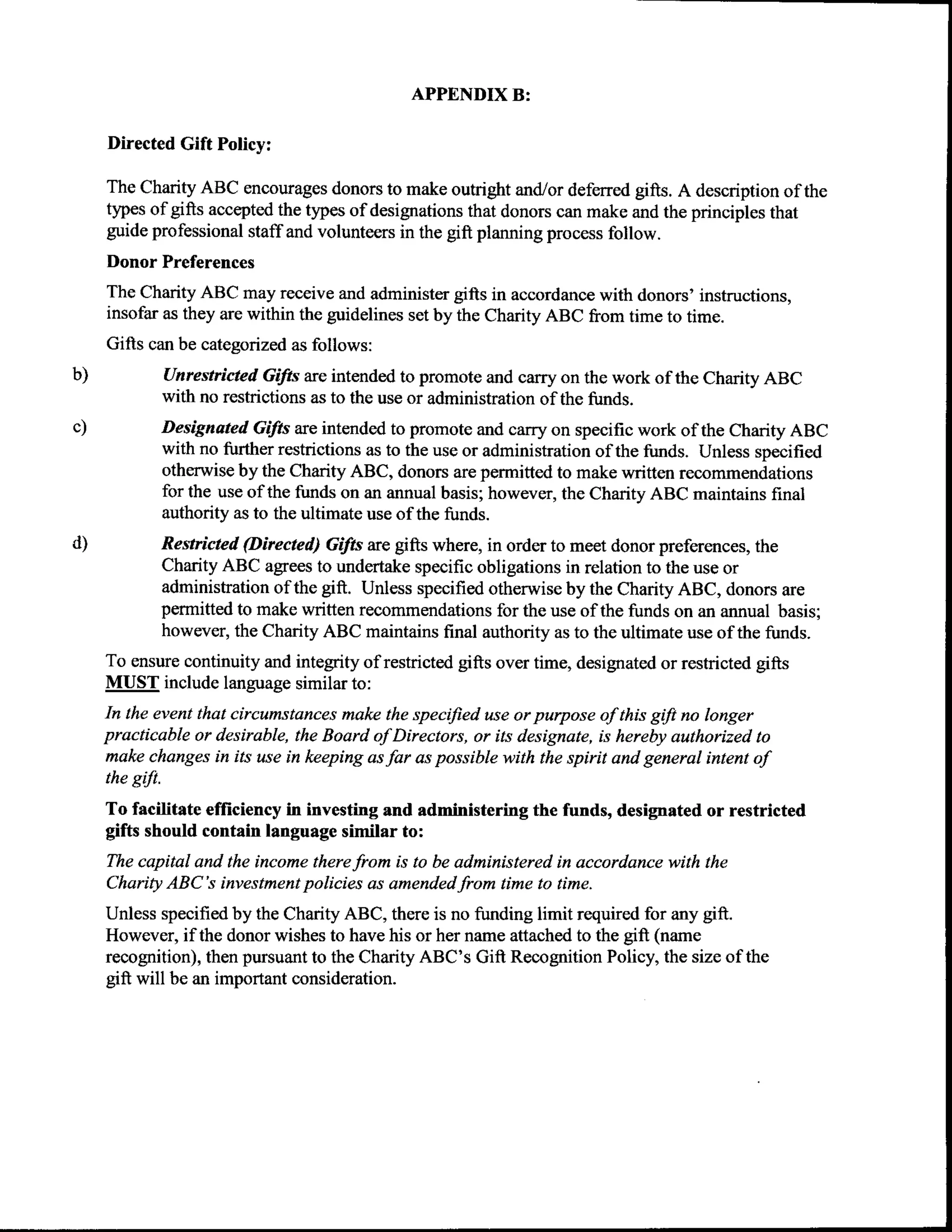 Reference Material for The Evolution of a Planned Giving Program Webinar