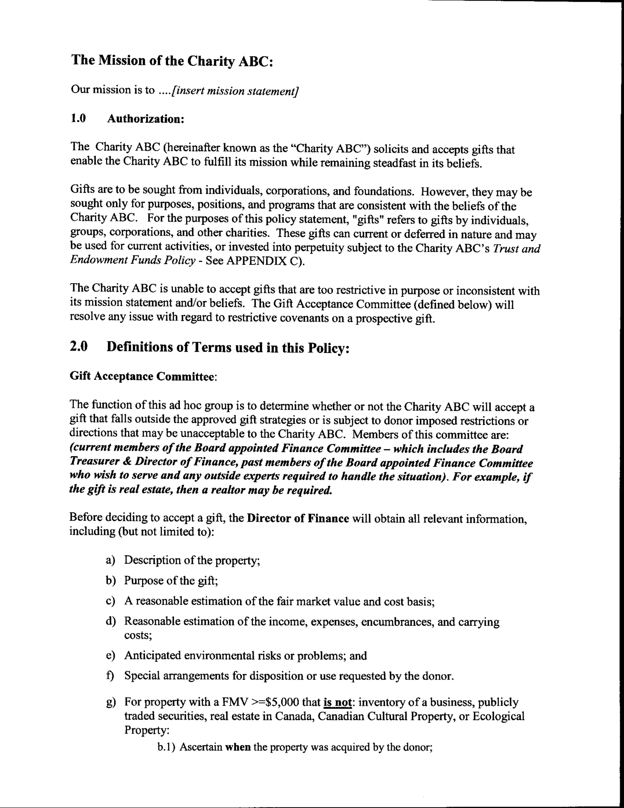 Reference Material for The Evolution of a Planned Giving Program Webinar