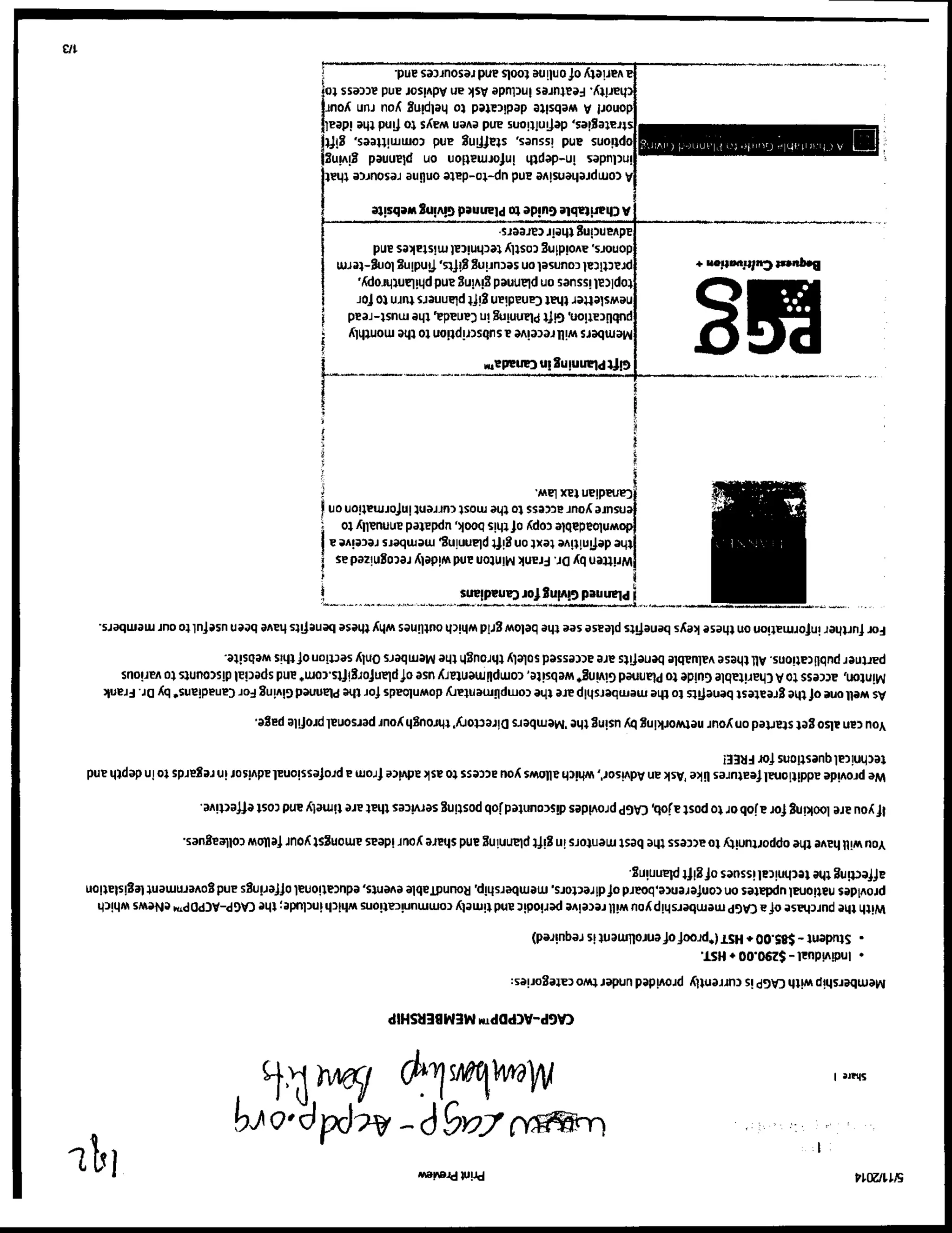 Reference Material for The Evolution of a Planned Giving Program Webinar