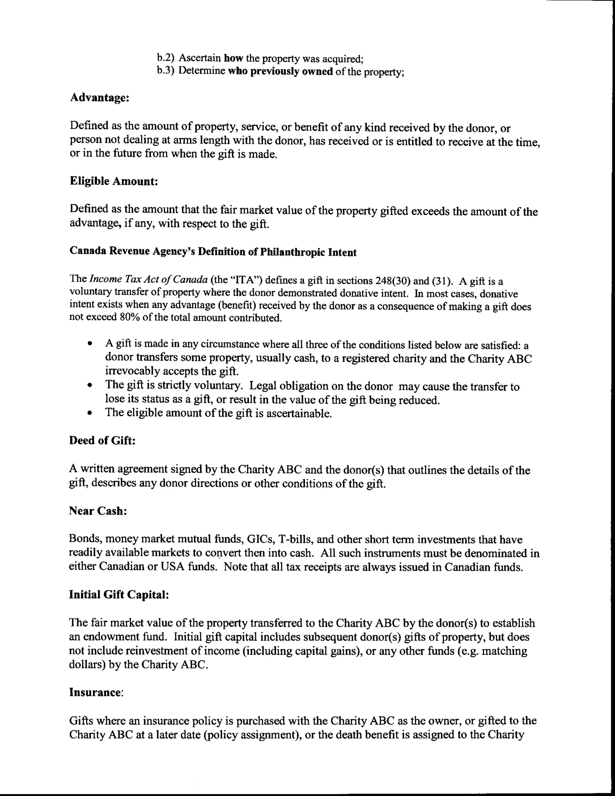 Reference Material for The Evolution of a Planned Giving Program Webinar