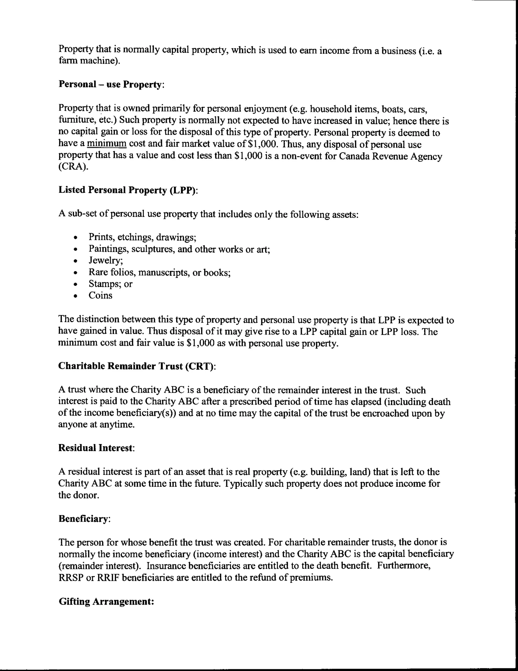 Reference Material for The Evolution of a Planned Giving Program Webinar