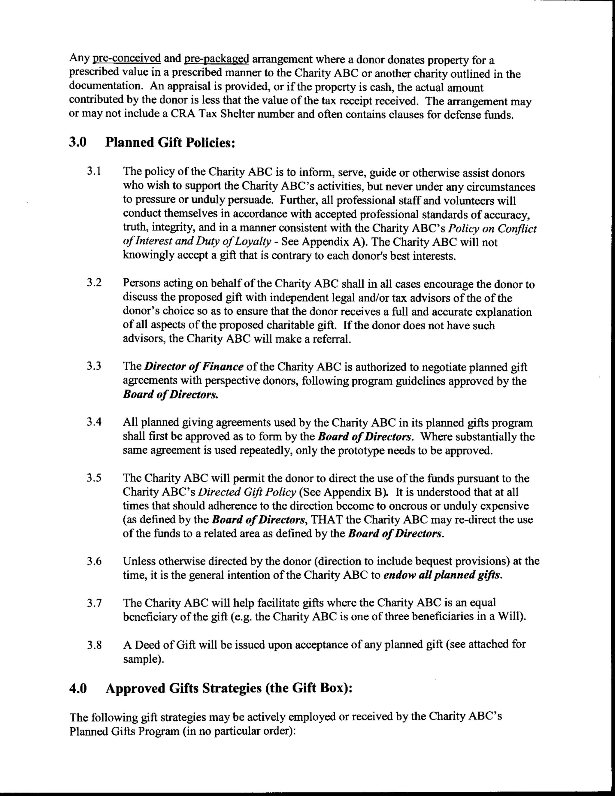 Reference Material for The Evolution of a Planned Giving Program Webinar