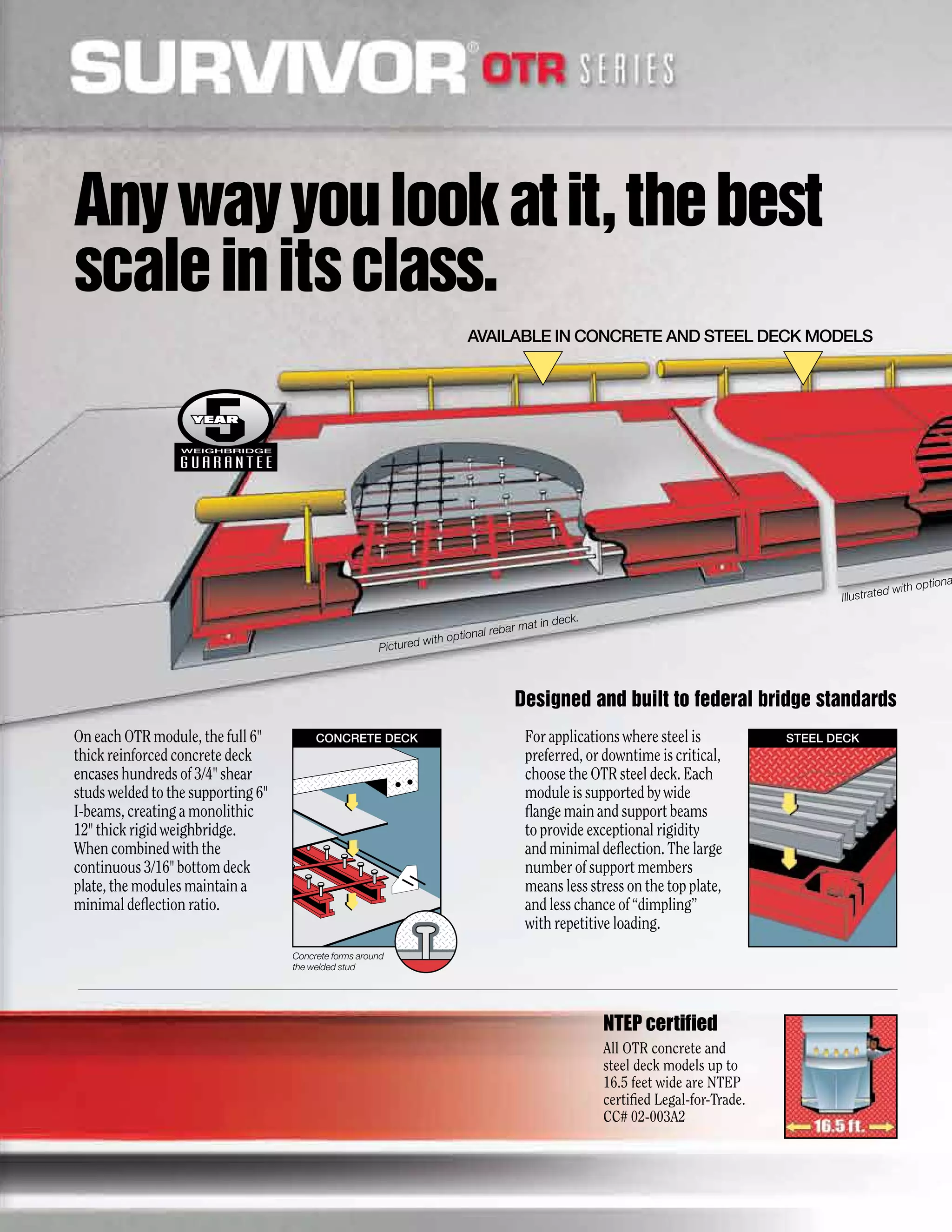 Curated visual reference: Main Undercoat Cutting Safety Features Reference: Rice Lake Survivor Otr Truck Scale