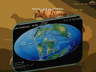 Período Cretáceo(145-66Ma):
 