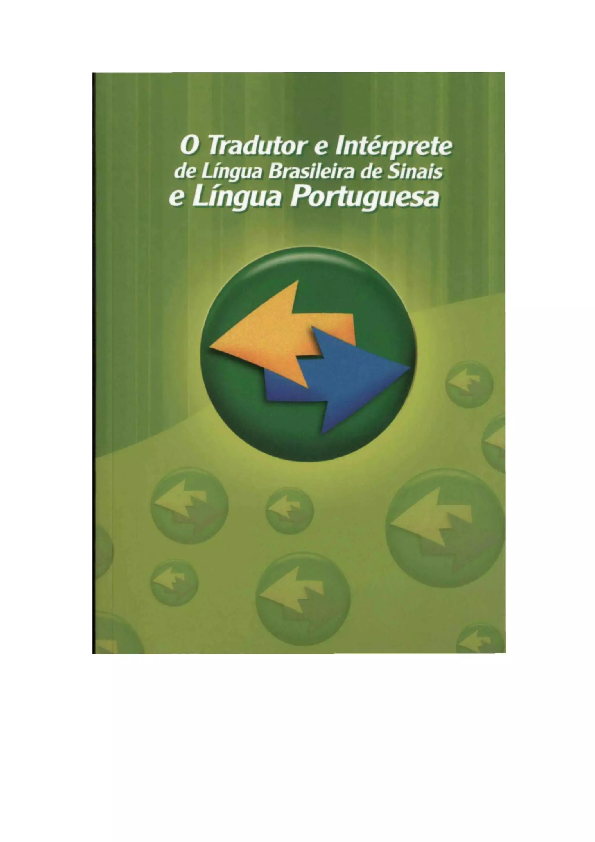 O Tradutor e Intérprete de Língua Brasileira de Sinais e Língua ...