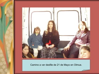 Camino a ver desfile de 21 de Mayo en Olmue. 