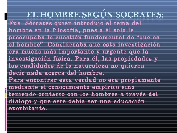 Filosofia el problema del ser humano