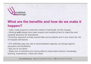 Enabled by Design: people powered personalisation | PPT