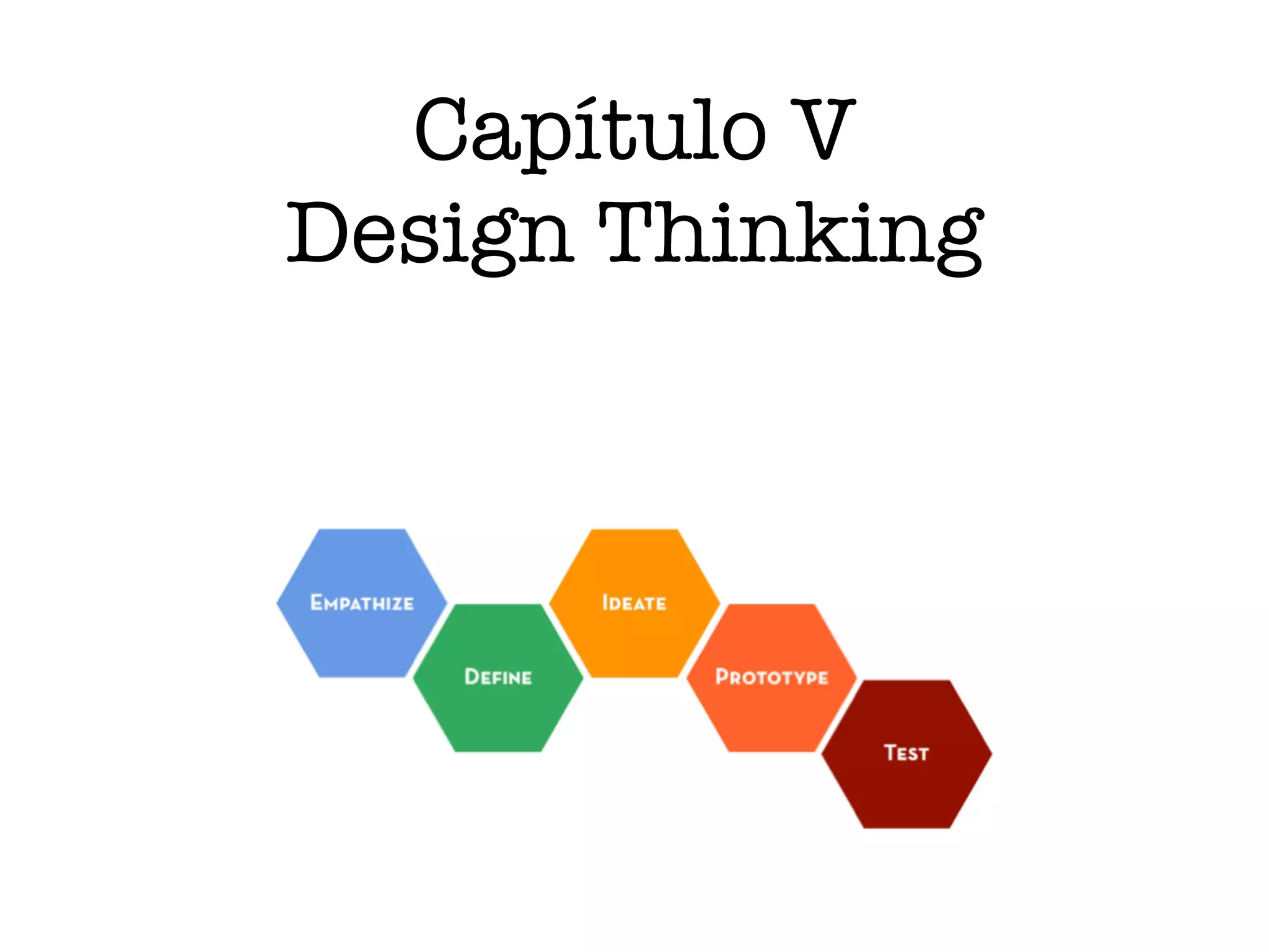 Capítulo V
Design Thinking
 
