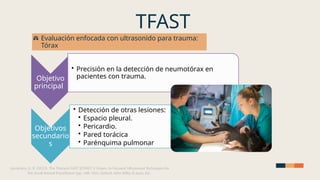 Tfast Ultrasonido de torax no cardiaco, .pptx