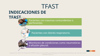 Tfast Ultrasonido de torax no cardiaco, .pptx