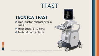 Tfast Ultrasonido de torax no cardiaco, .pptx