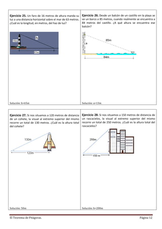 Otros ejercicios-pitagoras | PDF