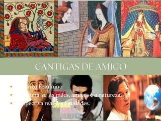  Iniciado em Agosto de 1958.
 Linguagem Coloquial.
 João Gilberto, Tom Jobim e Vinicius de Moraes.
 Eu Lírico Feminino.
 Direciona-se às mães, amigos e a natureza.
 Perspectiva real das Saudades.
 