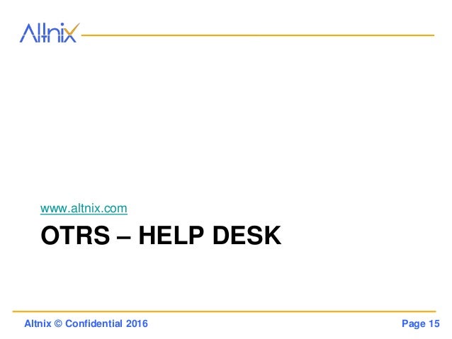 Otrs Consulting Implementation Customization And Amc