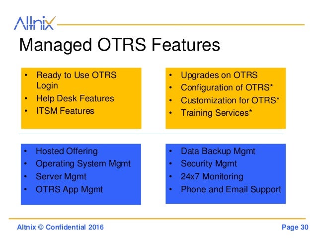 Otrs Consulting Implementation Customization And Amc