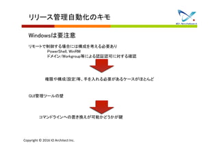 Otrs X Jobschedulerでリリース管理 セミナー資料 Otrs X Jobschedulerでリリース管理 セミナー資料