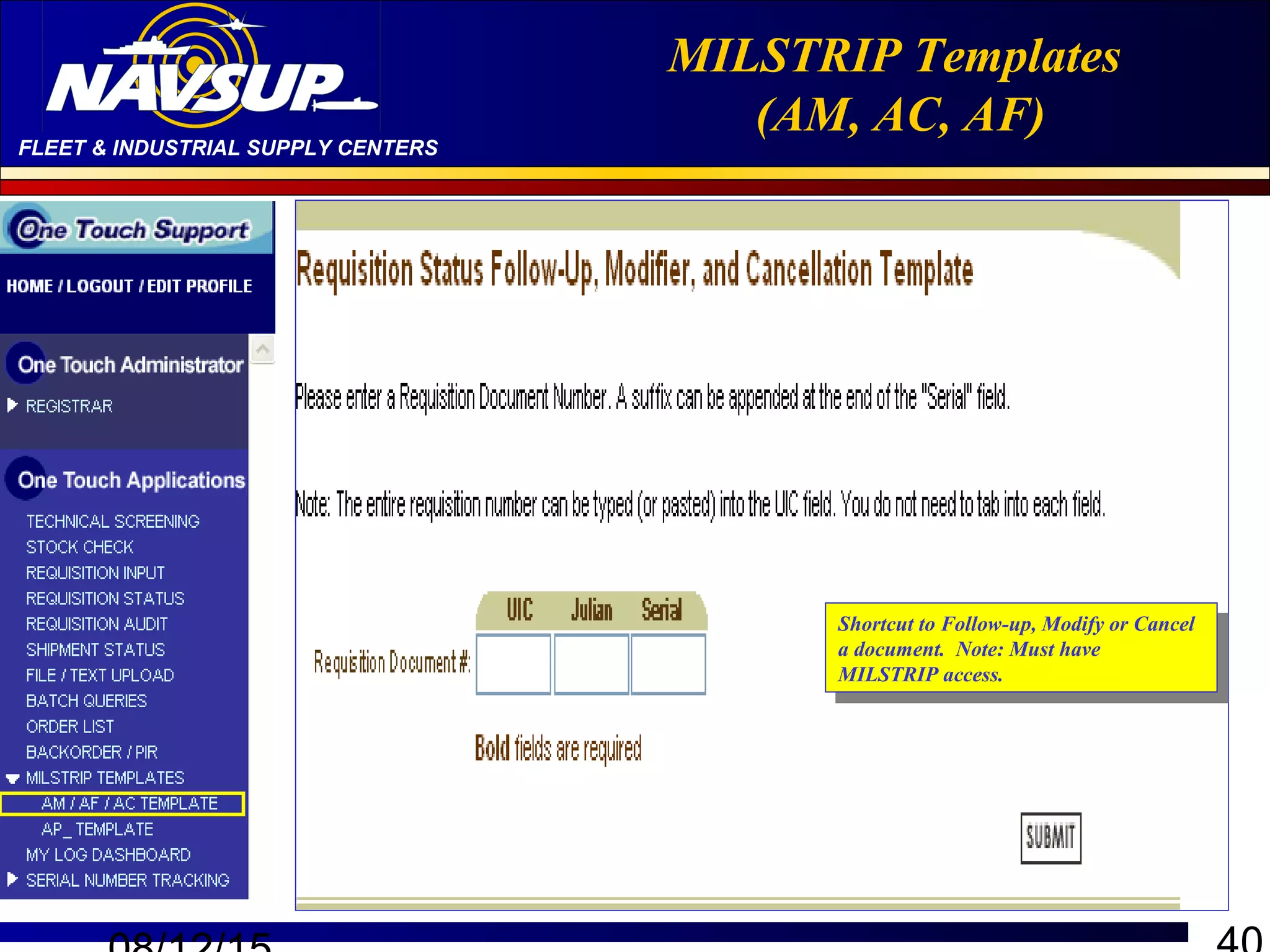 Support Training PPT