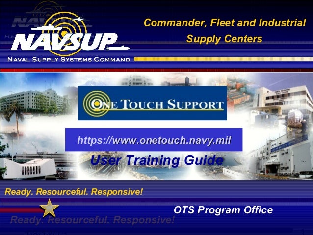 one touch support training one touch navy