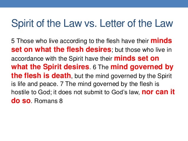 ot journey moses israel the law spirit of the law vs letter of the law
