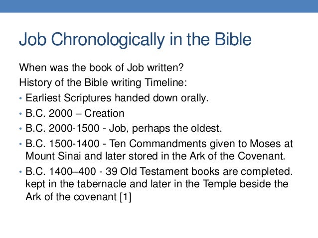OT Journey Babel, Job