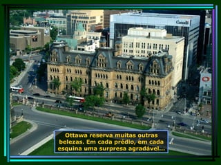 Ottawa reserva muitas outras belezas. Em cada prédio, em cada esquina uma surpresa agradável... 