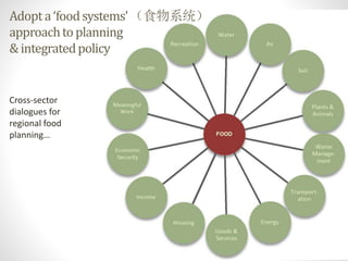 Approaching sustainable urban development in China  through a food system planning lens  (A message for Chinese planners a...
