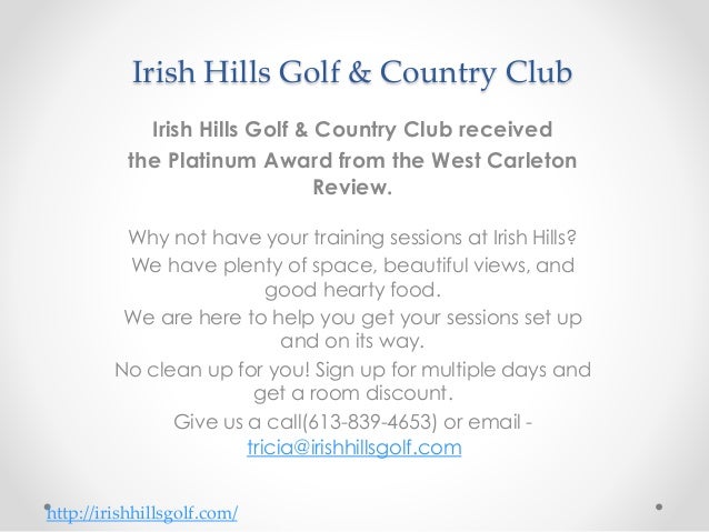 Ottawa Golf Wedding Venues Ottawa Irish Hills Golf Country Club