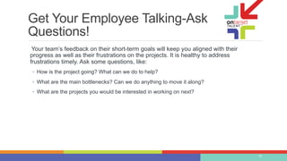 Question One Question How to have effective one on ones | PDF